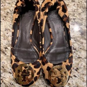 Cheetah Tory Burch reva flats